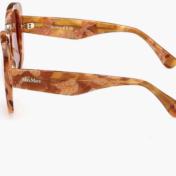 MaxMara Women\'s Bridge Rx Havana Sunglasses New MM0092 56E 55
